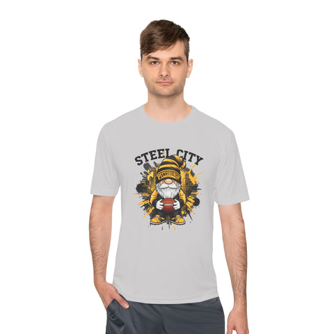 Steel City Gnome - Sport-Tek Unisex Moisture Wicking Tee T-Shirt - YinzerShop