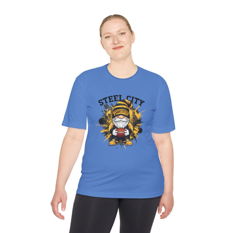 Steel City Gnome - Sport-Tek Unisex Moisture Wicking Tee T-Shirt - YinzerShop