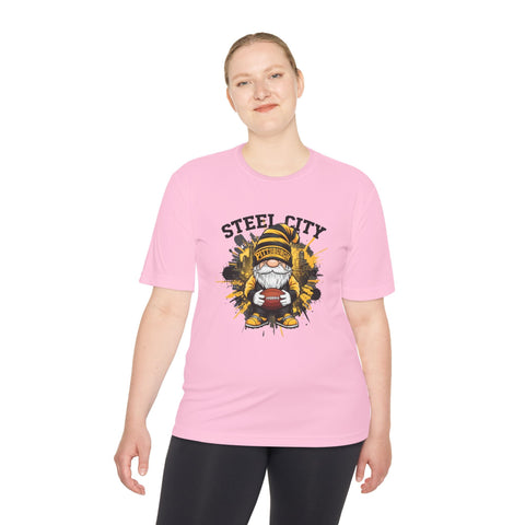 Steel City Gnome - Sport-Tek Unisex Moisture Wicking Tee T-Shirt - YinzerShop