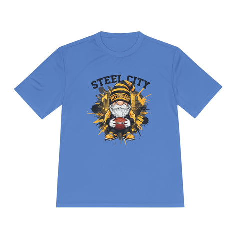 Steel City Gnome - Sport-Tek Unisex Moisture Wicking Tee T-Shirt - YinzerShop