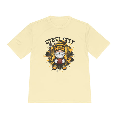 Steel City Gnome - Sport-Tek Unisex Moisture Wicking Tee T-Shirt - YinzerShop