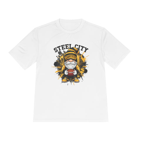 Steel City Gnome - Sport-Tek Unisex Moisture Wicking Tee T-Shirt - YinzerShop