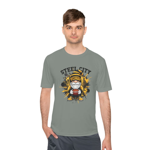 Steel City Gnome - Sport-Tek Unisex Moisture Wicking Tee T-Shirt - YinzerShop