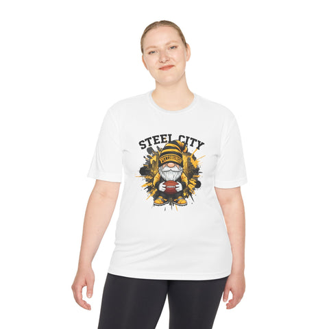 Steel City Gnome - Sport-Tek Unisex Moisture Wicking Tee T-Shirt - YinzerShop