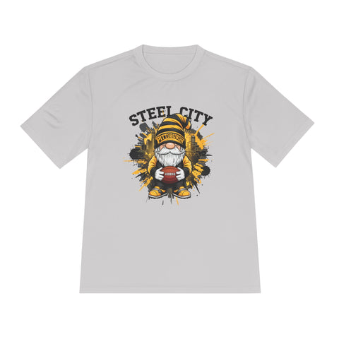 Steel City Gnome - Sport-Tek Unisex Moisture Wicking Tee T-Shirt - YinzerShop