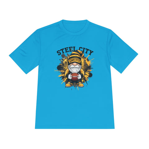 Steel City Gnome - Sport-Tek Unisex Moisture Wicking Tee T-Shirt - YinzerShop