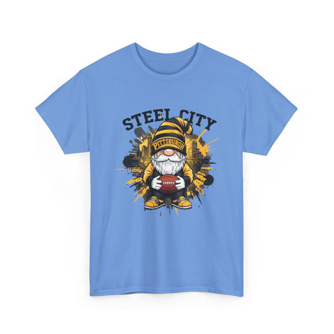 Steel City Gnome - Unisex Heavy Cotton Tee T-Shirt - YinzerShop