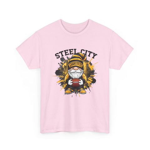 Steel City Gnome - Unisex Heavy Cotton Tee T-Shirt - YinzerShop