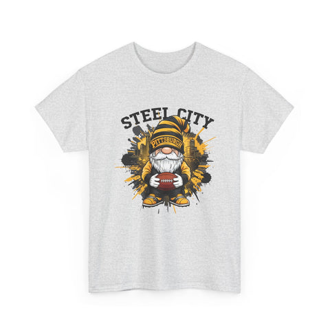 Steel City Gnome - Unisex Heavy Cotton Tee T-Shirt - YinzerShop