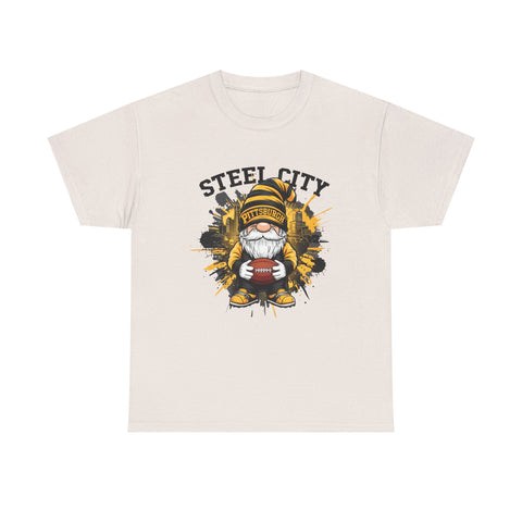 Steel City Gnome - Unisex Heavy Cotton Tee T-Shirt - YinzerShop