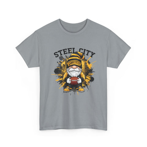 Steel City Gnome - Unisex Heavy Cotton Tee T-Shirt - YinzerShop