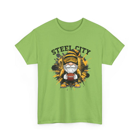 Steel City Gnome - Unisex Heavy Cotton Tee T-Shirt - YinzerShop
