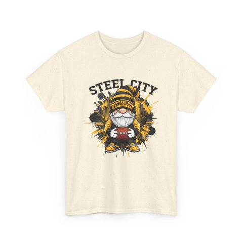 Steel City Gnome - Unisex Heavy Cotton Tee T-Shirt - YinzerShop