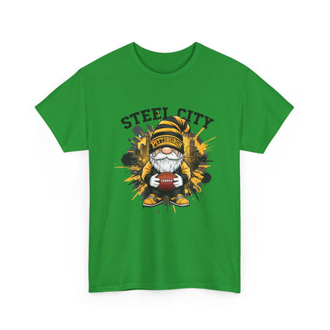 Steel City Gnome - Unisex Heavy Cotton Tee T-Shirt - YinzerShop