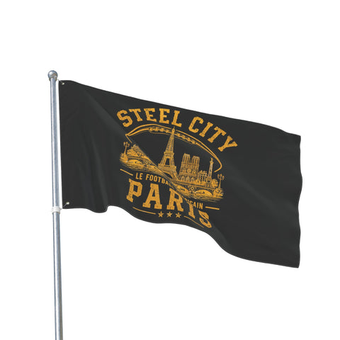 Steel City Paris - Double Sided Flag Home Decor - YinzerShop