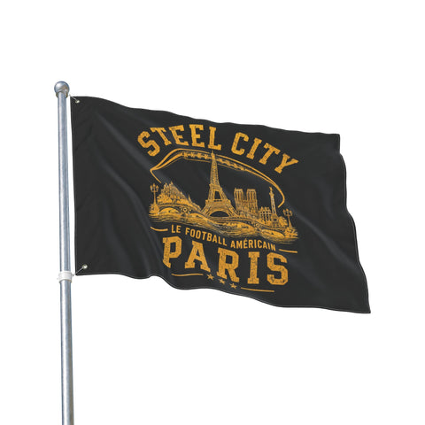 Steel City Paris - Double Sided Flag Home Decor - YinzerShop