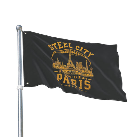 Steel City Paris - Double Sided Flag Home Decor - YinzerShop