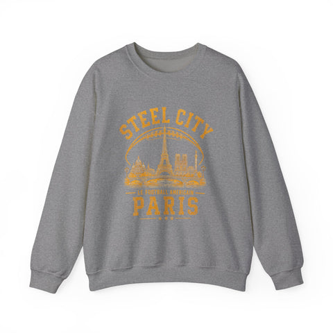 Steel City Paris - Heavy Blend™ Crewneck Sweatshirt Sweatshirt - YinzerShop
