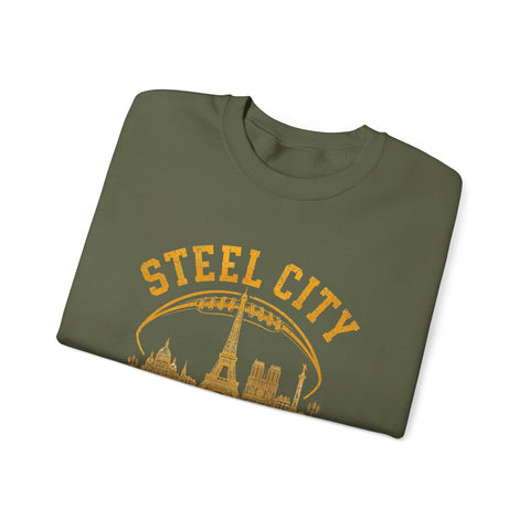 Steel City Paris - Heavy Blend™ Crewneck Sweatshirt Sweatshirt - YinzerShop