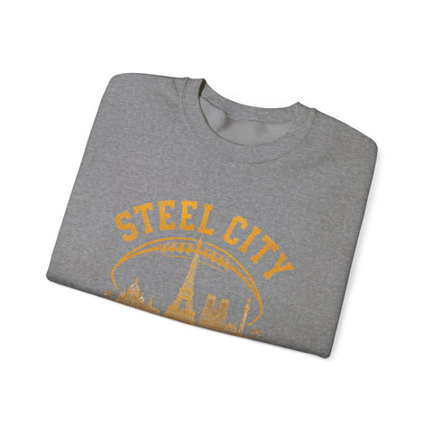 Steel City Paris - Heavy Blend™ Crewneck Sweatshirt Sweatshirt - YinzerShop