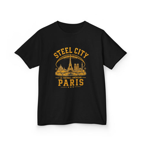 Steel City Paris - Kids Graphic T-Shirt Kids Apparel - YinzerShop