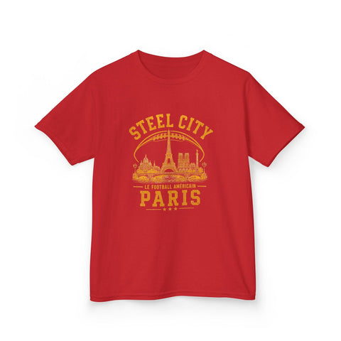 Steel City Paris - Kids Graphic T-Shirt Kids Apparel - YinzerShop