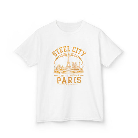 Steel City Paris - Kids Graphic T-Shirt Kids Apparel - YinzerShop