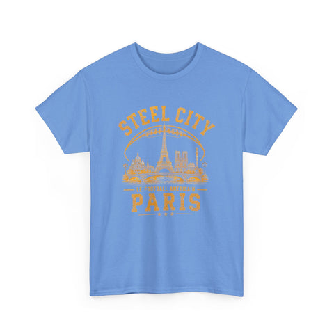 Steel City Paris - Unisex Heavy Cotton Tee T-Shirt - YinzerShop