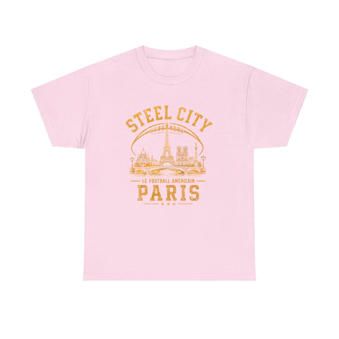 Steel City Paris - Unisex Heavy Cotton Tee T-Shirt - YinzerShop
