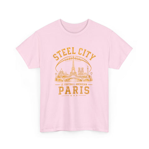 Steel City Paris - Unisex Heavy Cotton Tee T-Shirt - YinzerShop