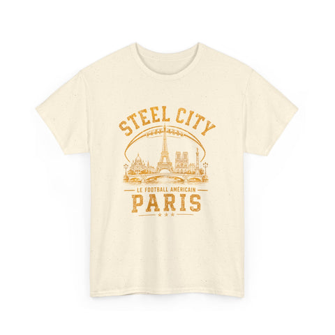 Steel City Paris - Unisex Heavy Cotton Tee T-Shirt - YinzerShop