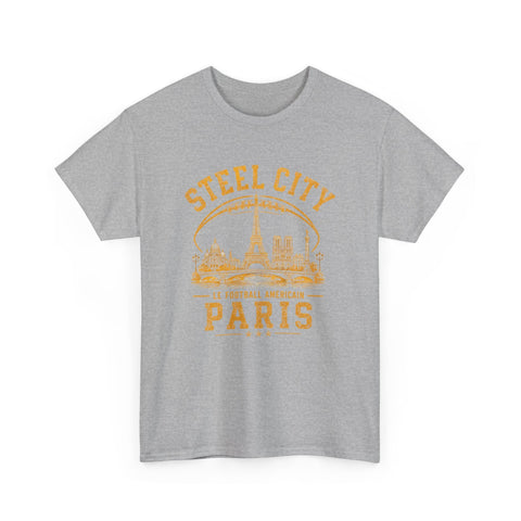 Steel City Paris - Unisex Heavy Cotton Tee T-Shirt - YinzerShop