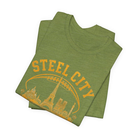 Steel City Paris - Unisex Jersey Short Sleeve Tee T-Shirt - YinzerShop