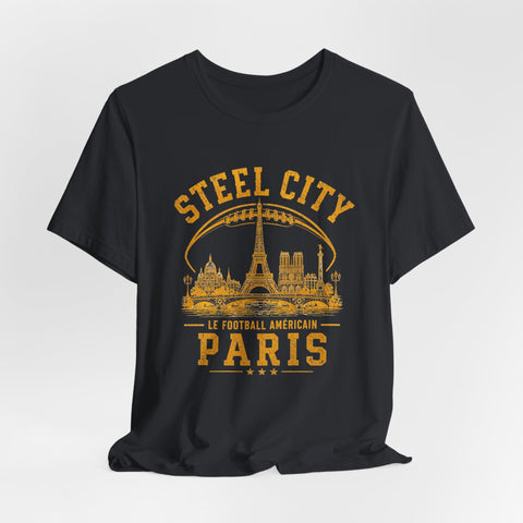 Steel City Paris - Unisex Jersey Short Sleeve Tee T-Shirt - YinzerShop