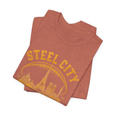 Steel City Paris - Unisex Jersey Short Sleeve Tee T-Shirt - YinzerShop