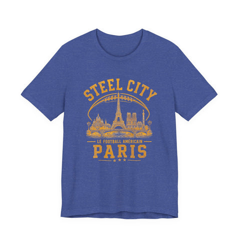 Steel City Paris - Unisex Jersey Short Sleeve Tee T-Shirt - YinzerShop