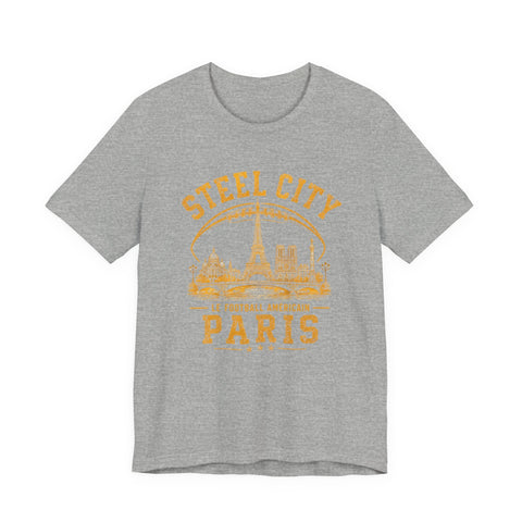 Steel City Paris - Unisex Jersey Short Sleeve Tee T-Shirt - YinzerShop