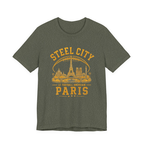 Steel City Paris - Unisex Jersey Short Sleeve Tee T-Shirt - YinzerShop