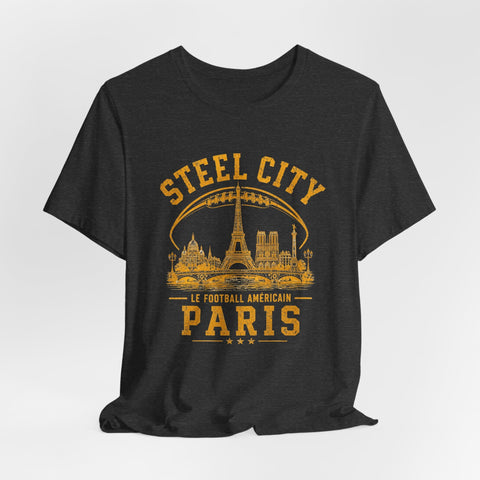 Steel City Paris - Unisex Jersey Short Sleeve Tee T-Shirt - YinzerShop