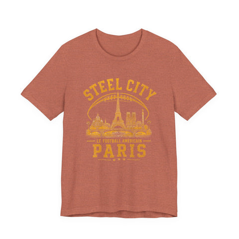 Steel City Paris - Unisex Jersey Short Sleeve Tee T-Shirt - YinzerShop