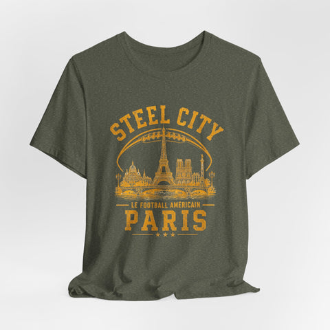 Steel City Paris - Unisex Jersey Short Sleeve Tee T-Shirt - YinzerShop
