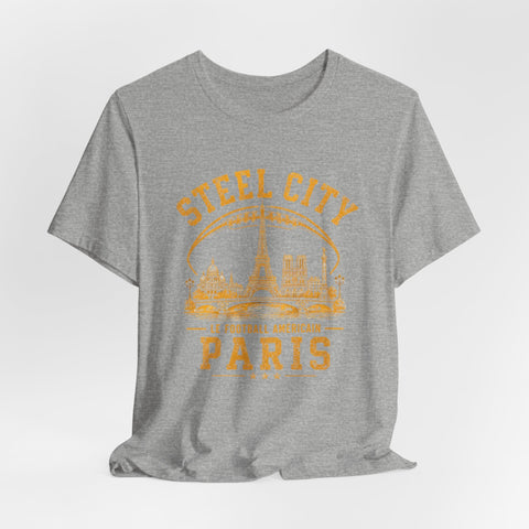 Steel City Paris - Unisex Jersey Short Sleeve Tee T-Shirt - YinzerShop