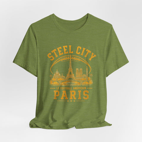 Steel City Paris - Unisex Jersey Short Sleeve Tee T-Shirt - YinzerShop