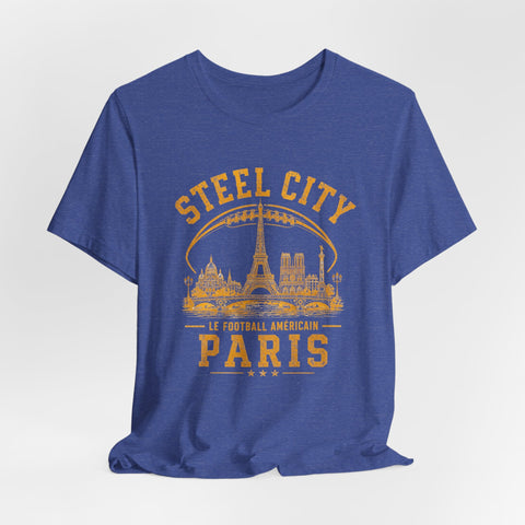 Steel City Paris - Unisex Jersey Short Sleeve Tee T-Shirt - YinzerShop