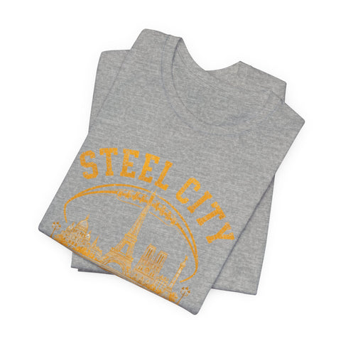 Steel City Paris - Unisex Jersey Short Sleeve Tee T-Shirt - YinzerShop