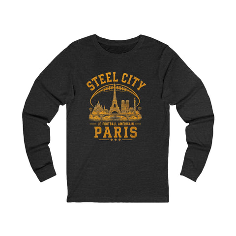 Steel City Paris - Unisex Long Sleeve Tee Long Sleeve Shirt - YinzerShop