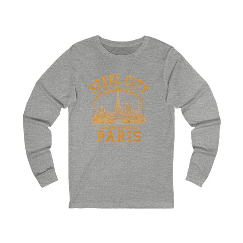 Steel City Paris - Unisex Long Sleeve Tee Long Sleeve Shirt - YinzerShop