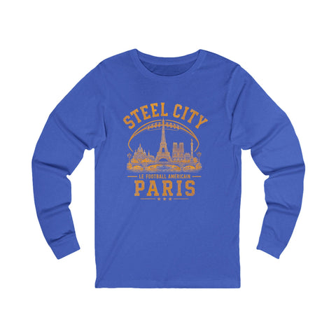 Steel City Paris - Unisex Long Sleeve Tee Long Sleeve Shirt - YinzerShop