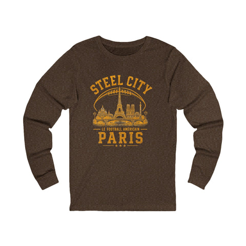 Steel City Paris - Unisex Long Sleeve Tee Long Sleeve Shirt - YinzerShop