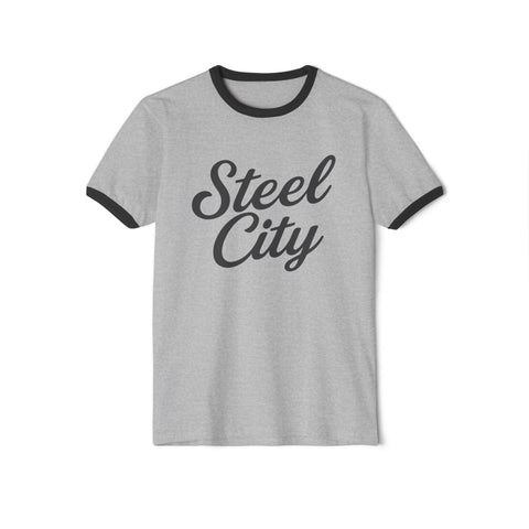 Steel City - Unisex Cotton Ringer T-Shirt T-Shirt - YinzerShop